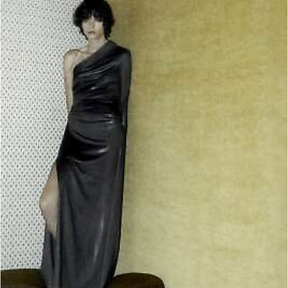 Zara sparkly draped dress